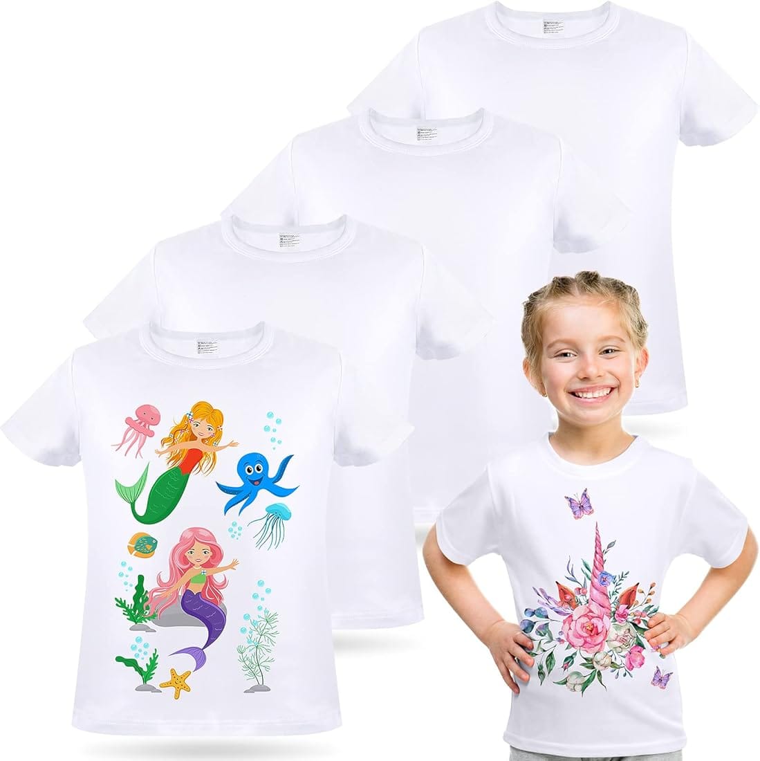 Sarina Sublimation Round Neck T-Shirts Kids 32 - Main Image