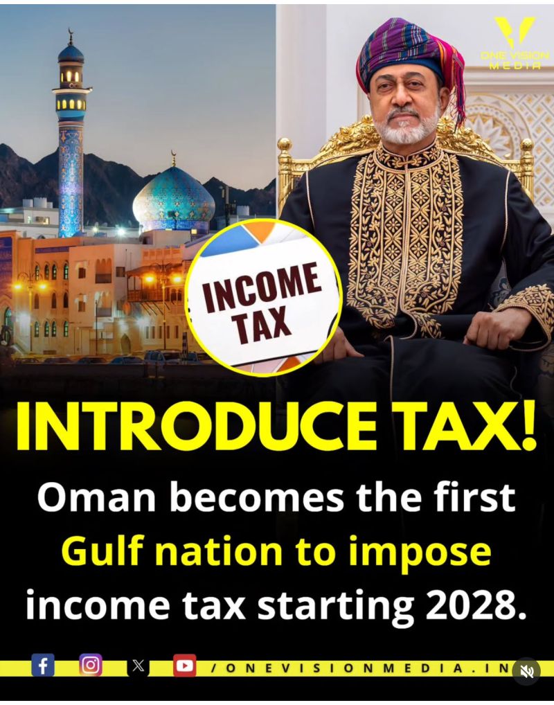 In a historic move, Oman is set to introduce income tax starting in 2028