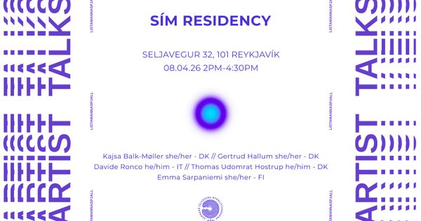 SÍM Residency Artist Talks