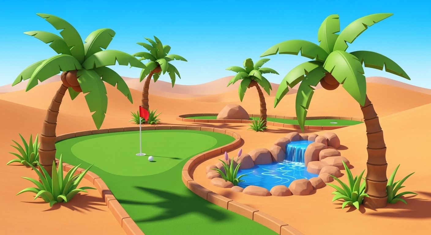 Oasis Putt Putt: Desert Mirage Escape