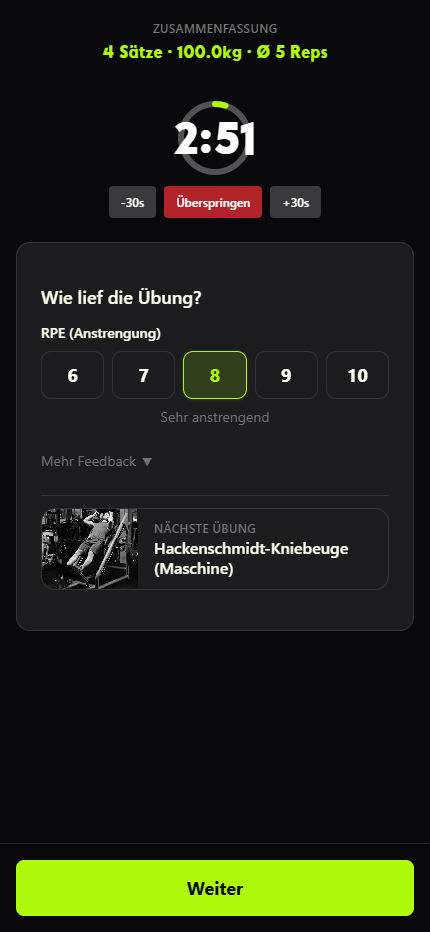 Programm-Transition und Progression