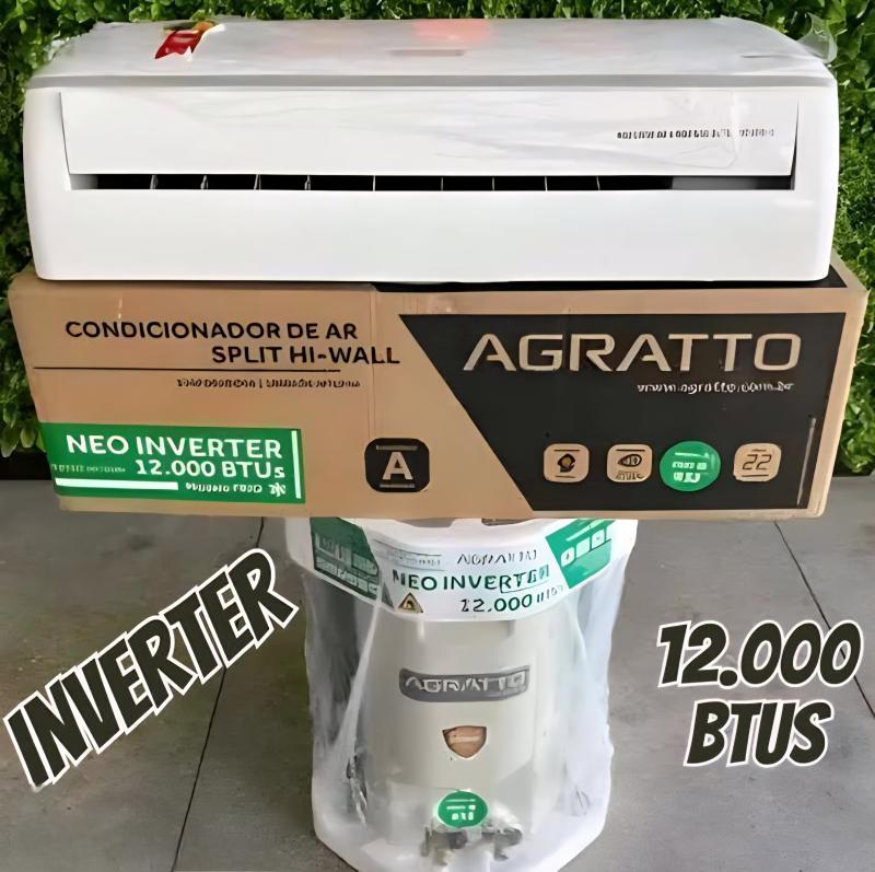 Ar Condicionado Split Inverter Agratto Hi Wall Liv Top 12000 BTUs Frio LCST12F02 - 220V