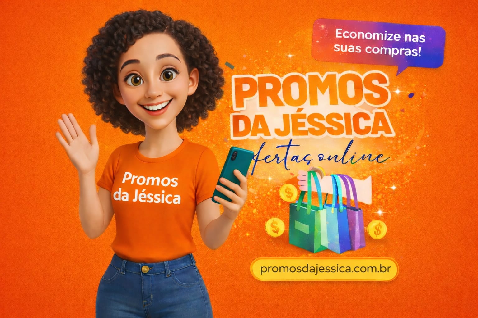 Logo 🛍️ Promos da Jéssica 🛍️ 