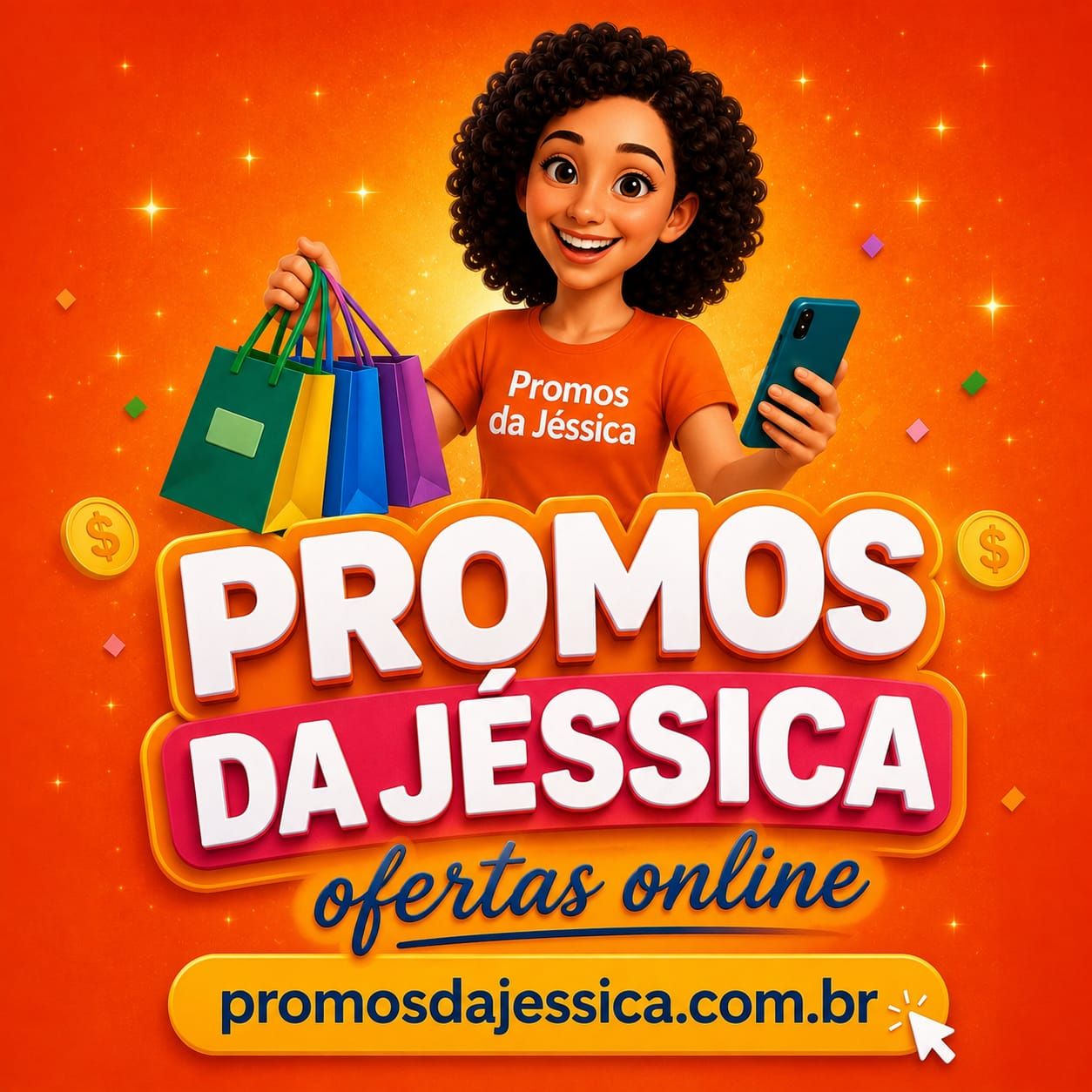 Logo 🛍️ Promos da Jéssica 🛍️ 
