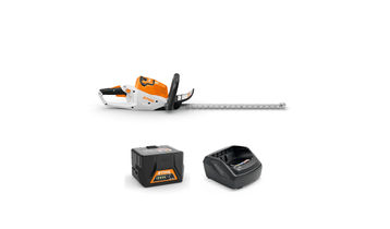 STIHL HSA 50 with Battery and Charger on white background