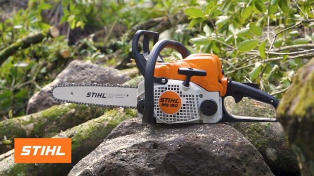 STIHL MS 180 Petrol Chainsaw, 16 Bar, Home & Garden