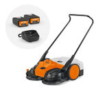 STIHL KGA 770 Battery Sweeper with Battery & Charger on a white background