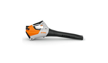 STIHL BGA 30 Battery Blower on a white background. Blower tube facing right.