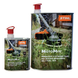 STIHL - Why use Motomix? STIHL MotoMix has a shelf life of two