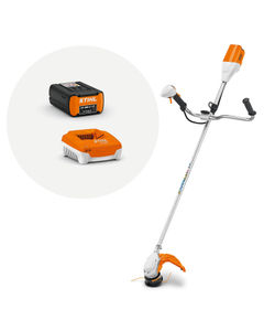STIHL FSA 90 Battery Brush Cutter with a Bull Bar Handle + Battery and Charger