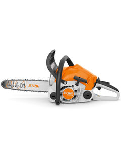 STIHL MS 172 Petrol Chainsaw with a 14" bar pointing to the left
