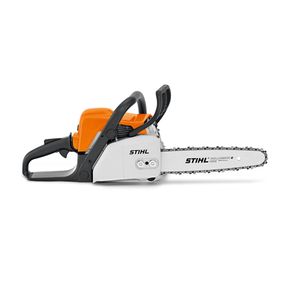 STIHL MS 180 Petrol Chainsaw on a white background