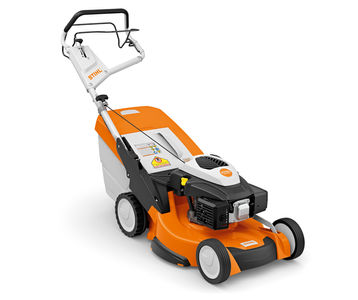 STIHL RM 655 VS Lawnmower on a white background