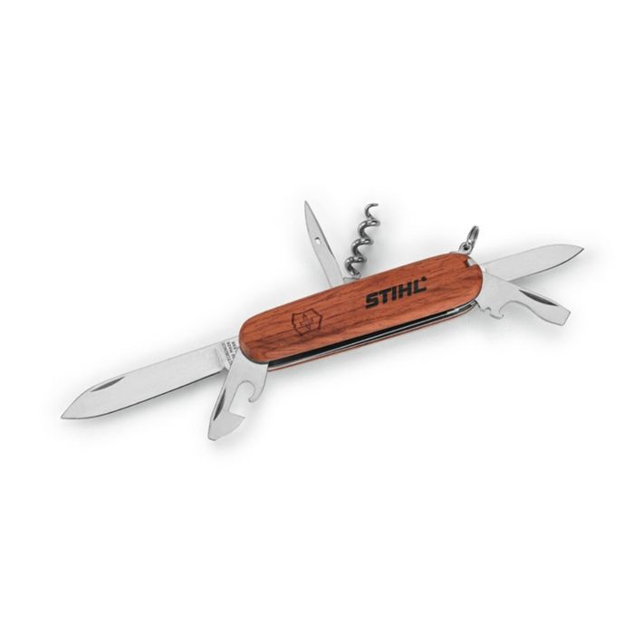 STIHL Pocket Knife with Wooden Handle