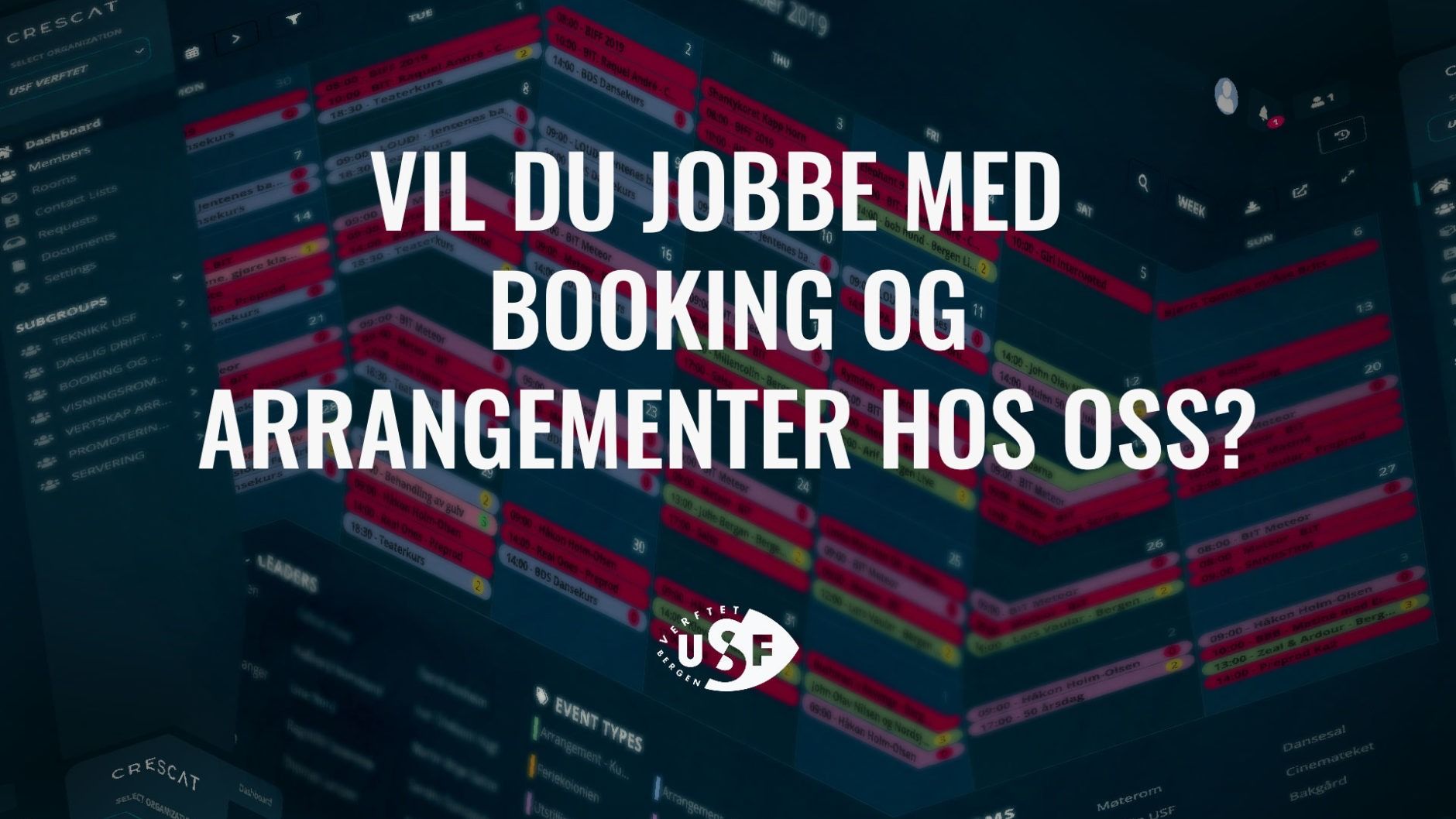 Vi søker arrangementsansvarlig