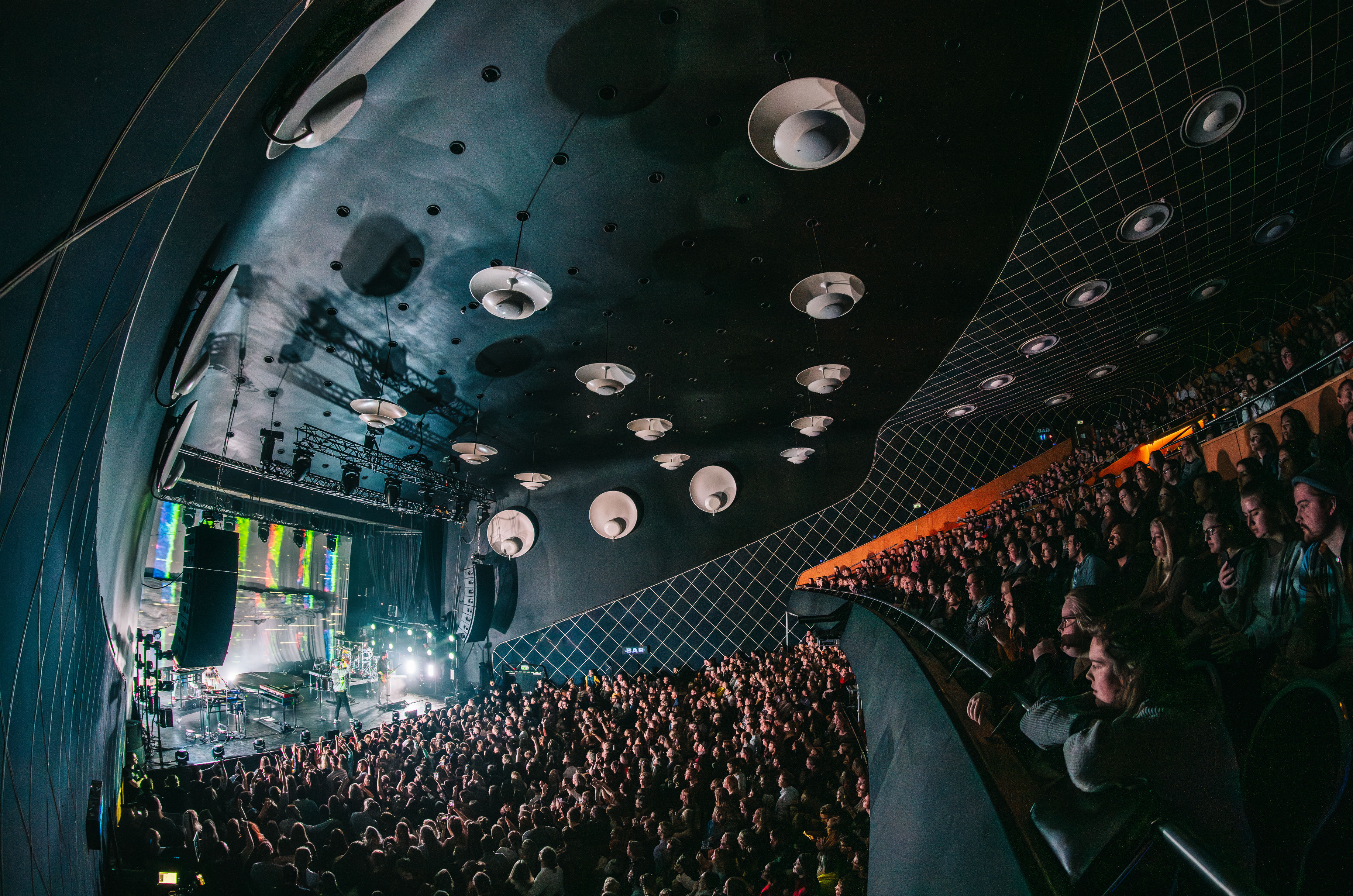 View from crowds perspective at Sentrum Scene