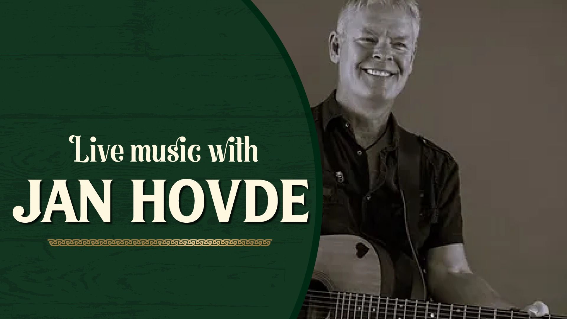 Livemusikk med Jan Hovde