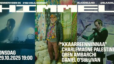 Bilde for arrangement Charlemagne Palestine, Oren Ambarchi & Daniel O’Sullivan
