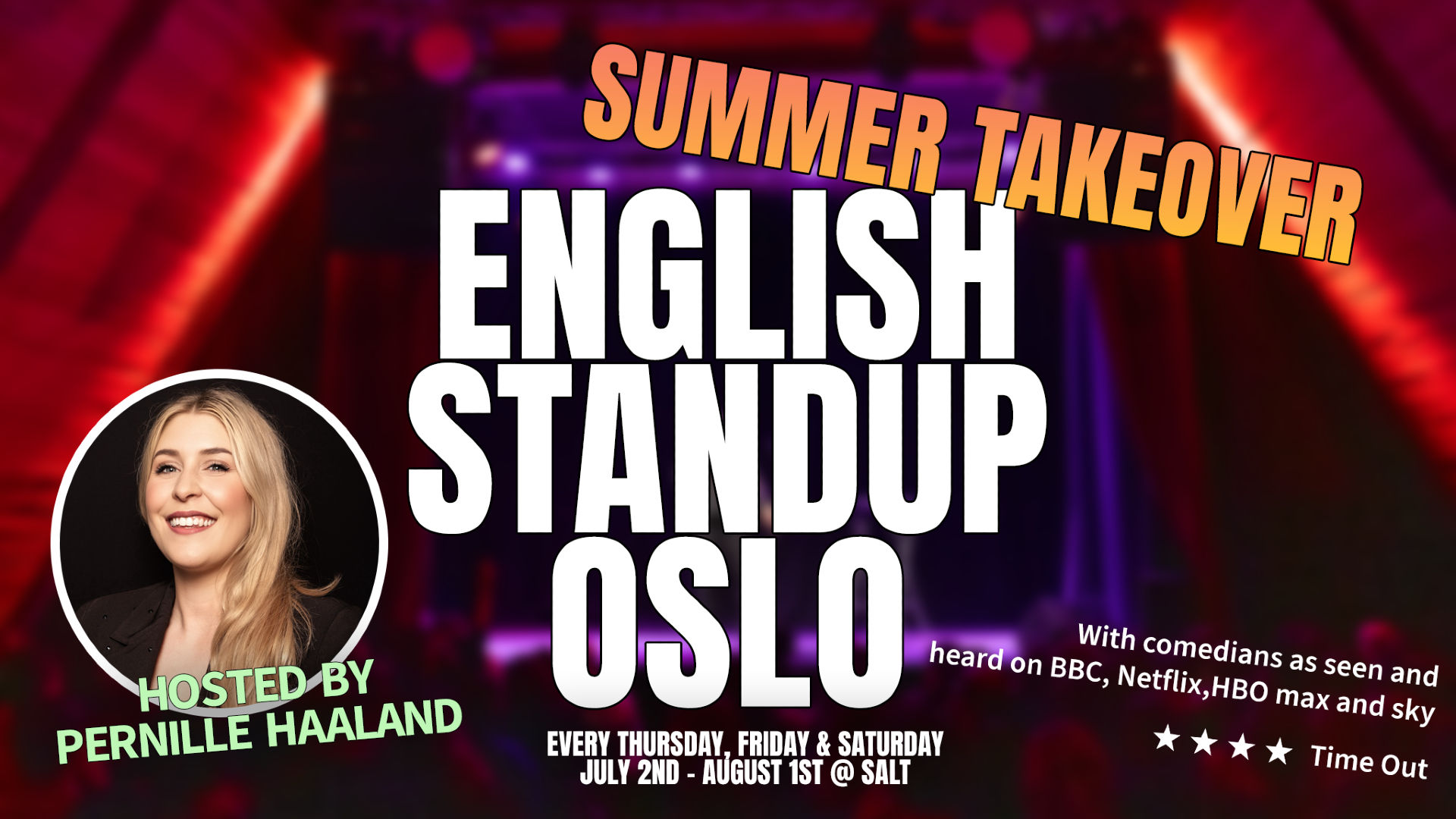 English Standup Oslo - Summer Takeover!