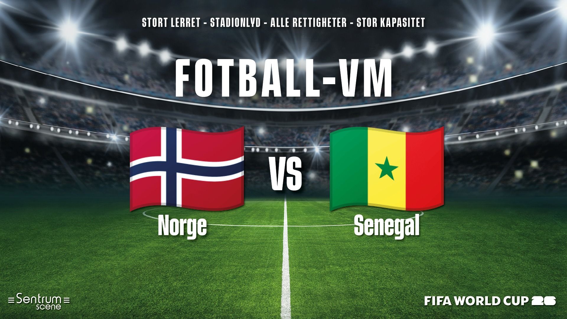 Fotball-VM: Norge - Senegal