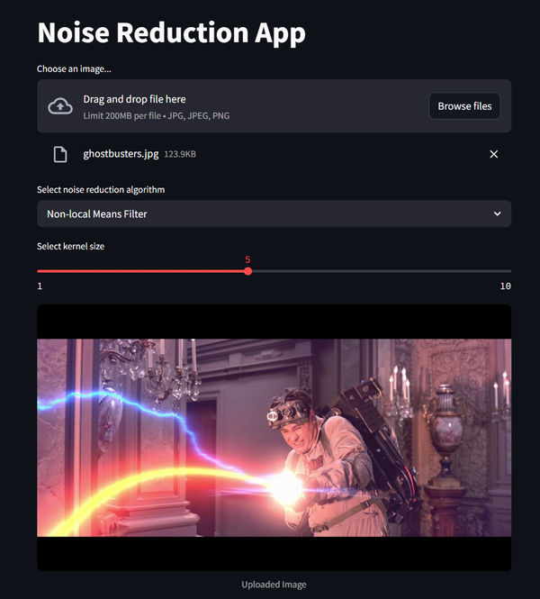 Build an Image Denoiser with Streamlit and OpenCV