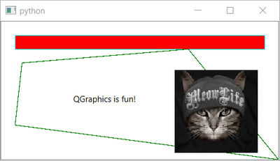 QGraphics vector graphics interfaces with Python and PyQt6