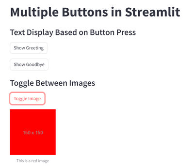 Connect Streamlit buttons to trigger actions