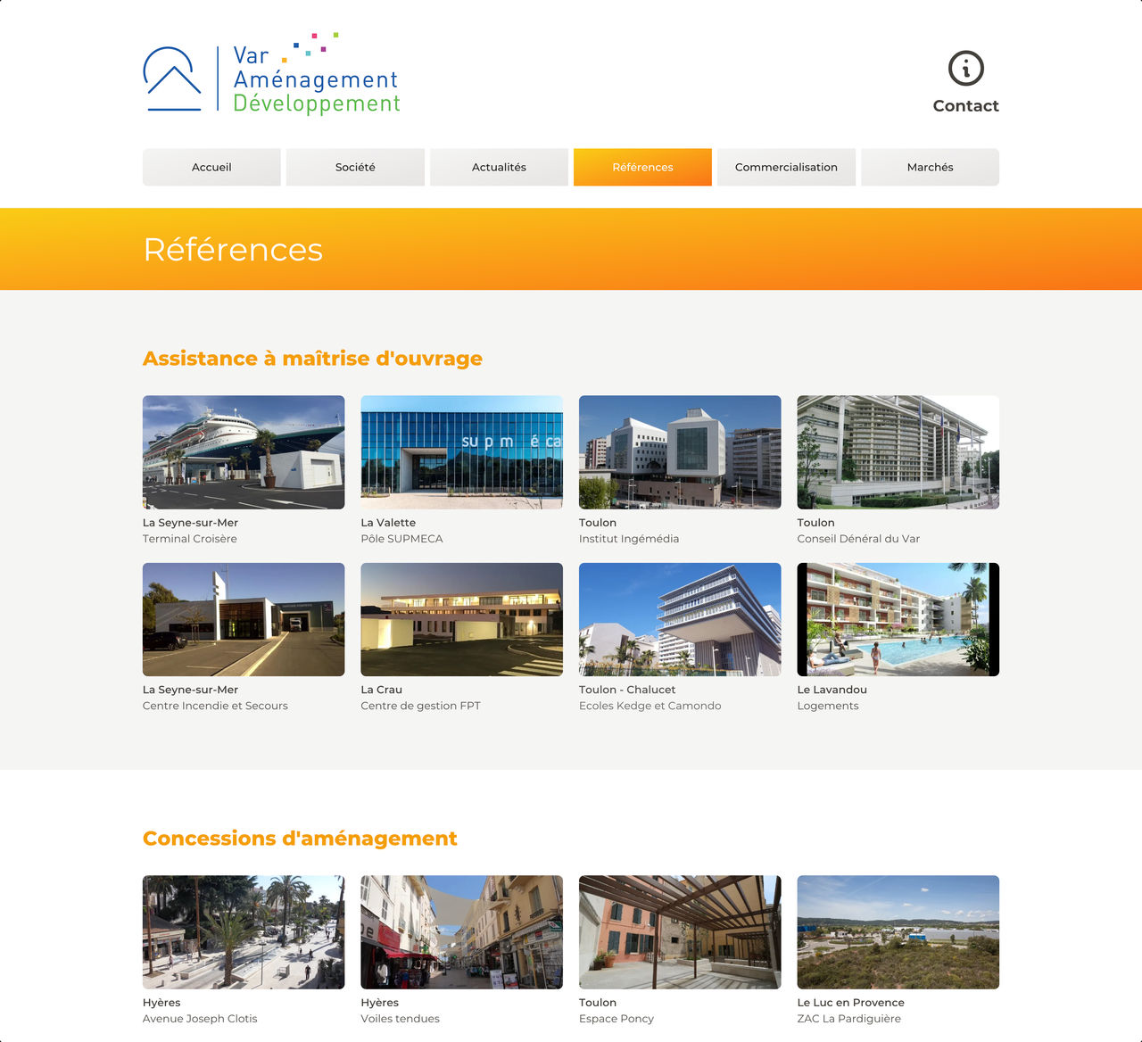 Capture d'écran du site https://www.var-amenagement-developpement.fr/