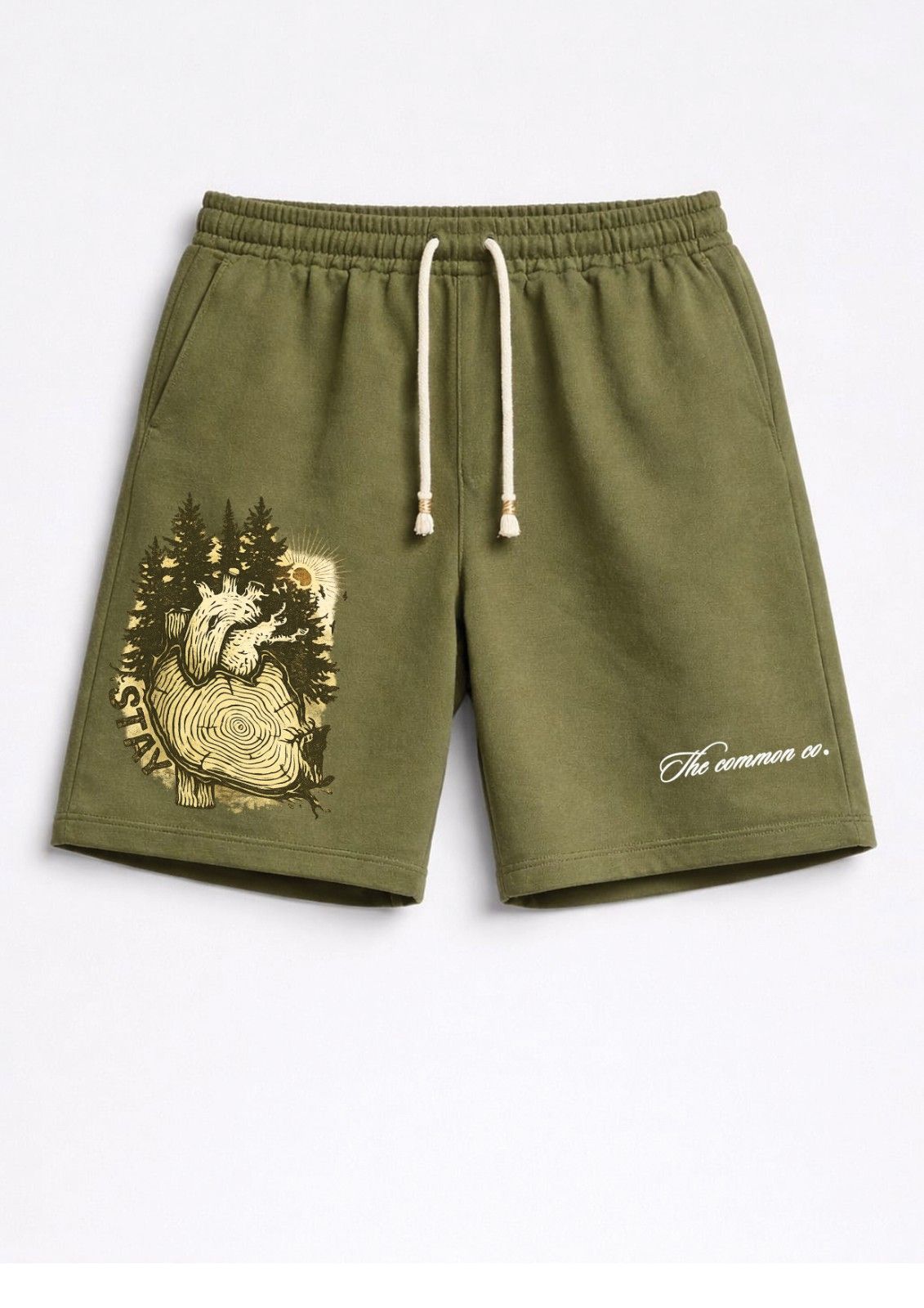 The Core Olive Shorts