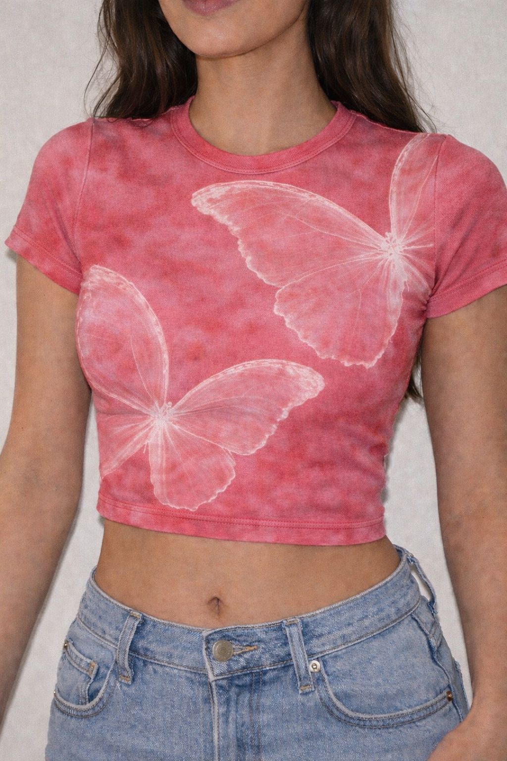 Pink Flutter Baby Tee
