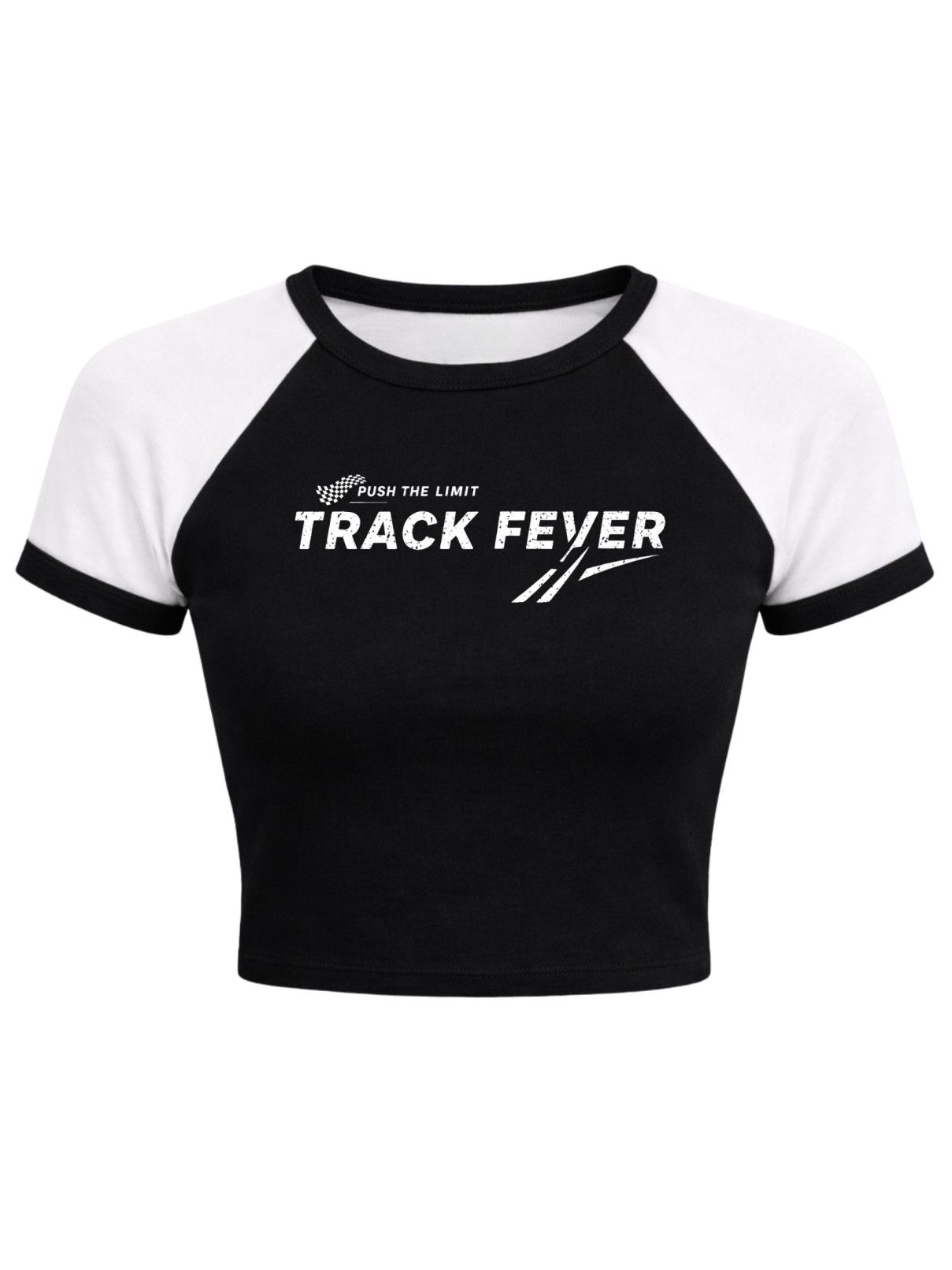 90s Motocore Contrast Raglan Baby Tee