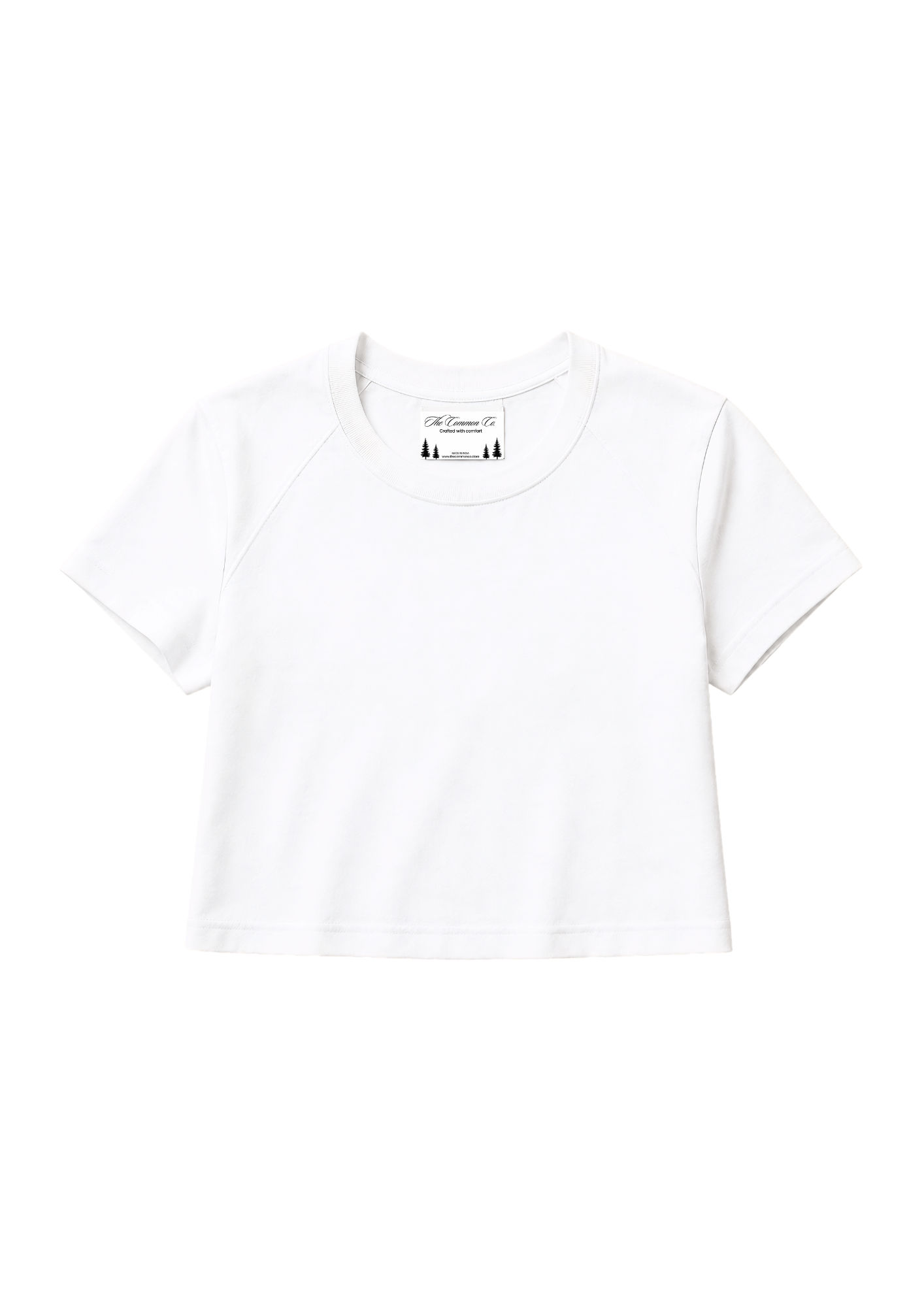 white basic baby tee