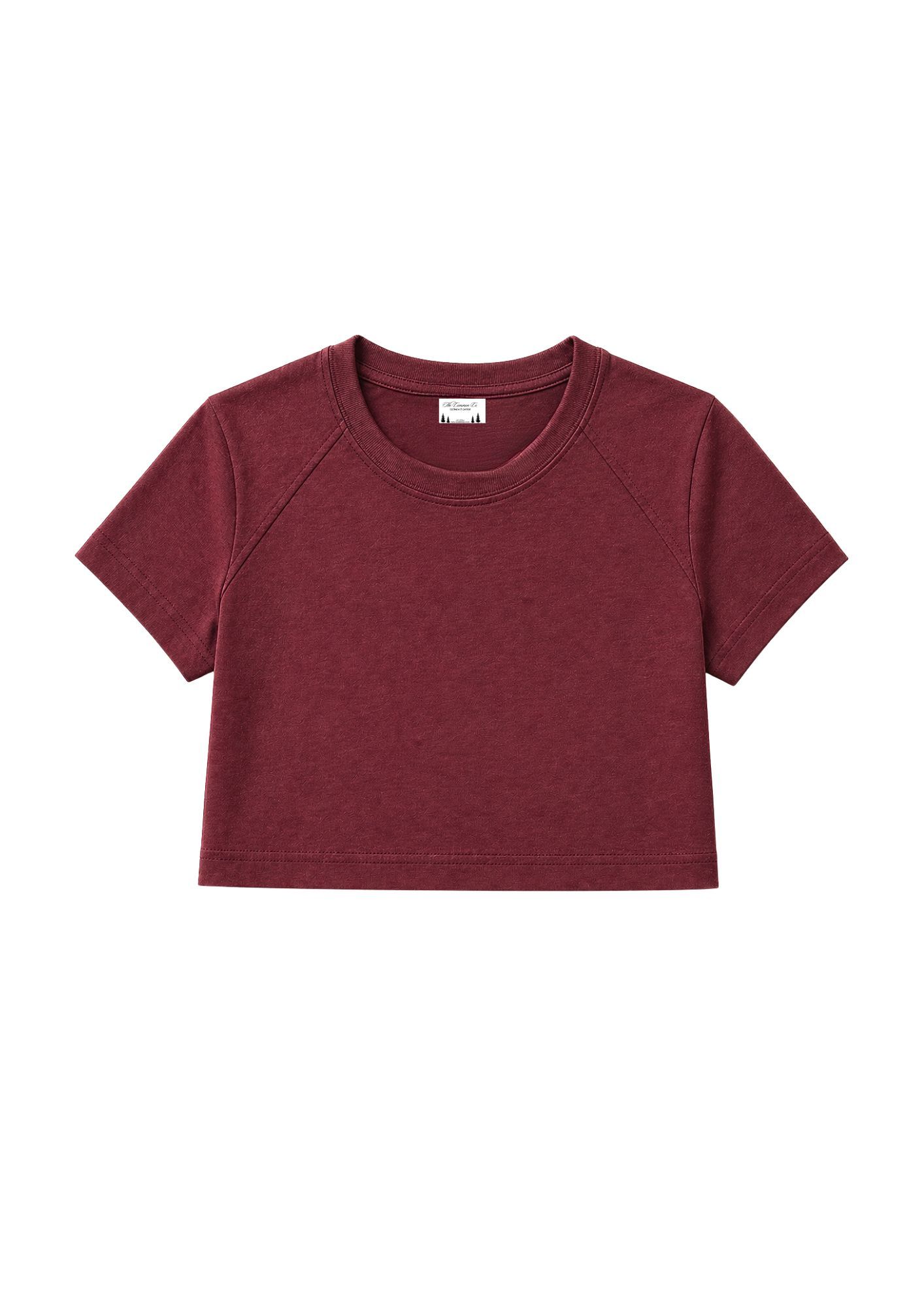 maroon baby tee