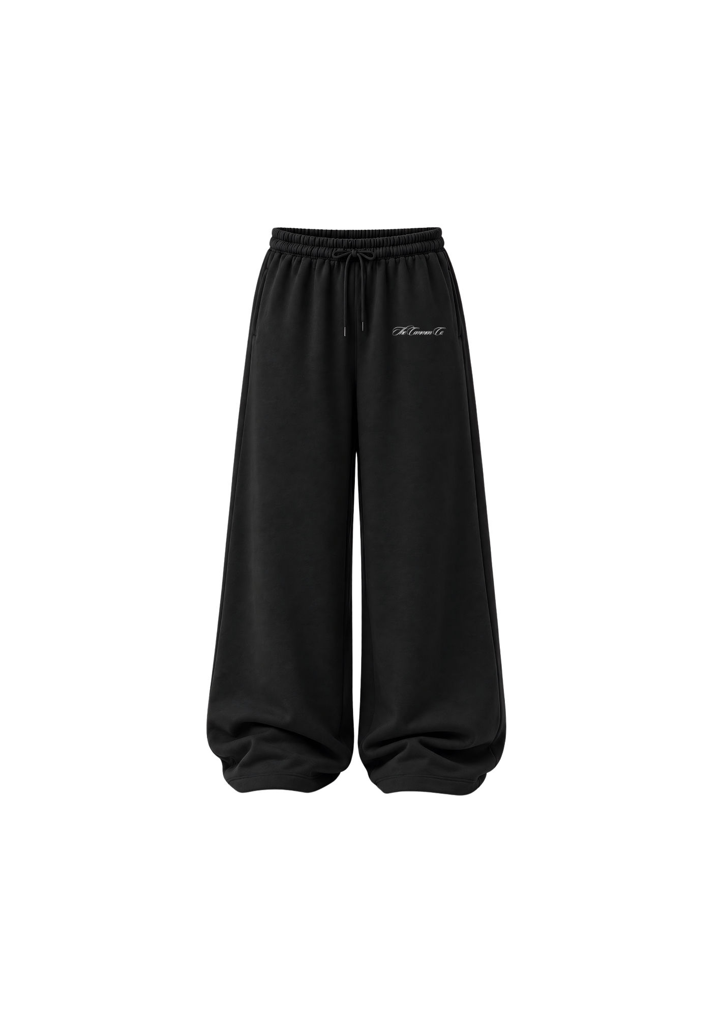 Midnight Black Baggy Sweatpants