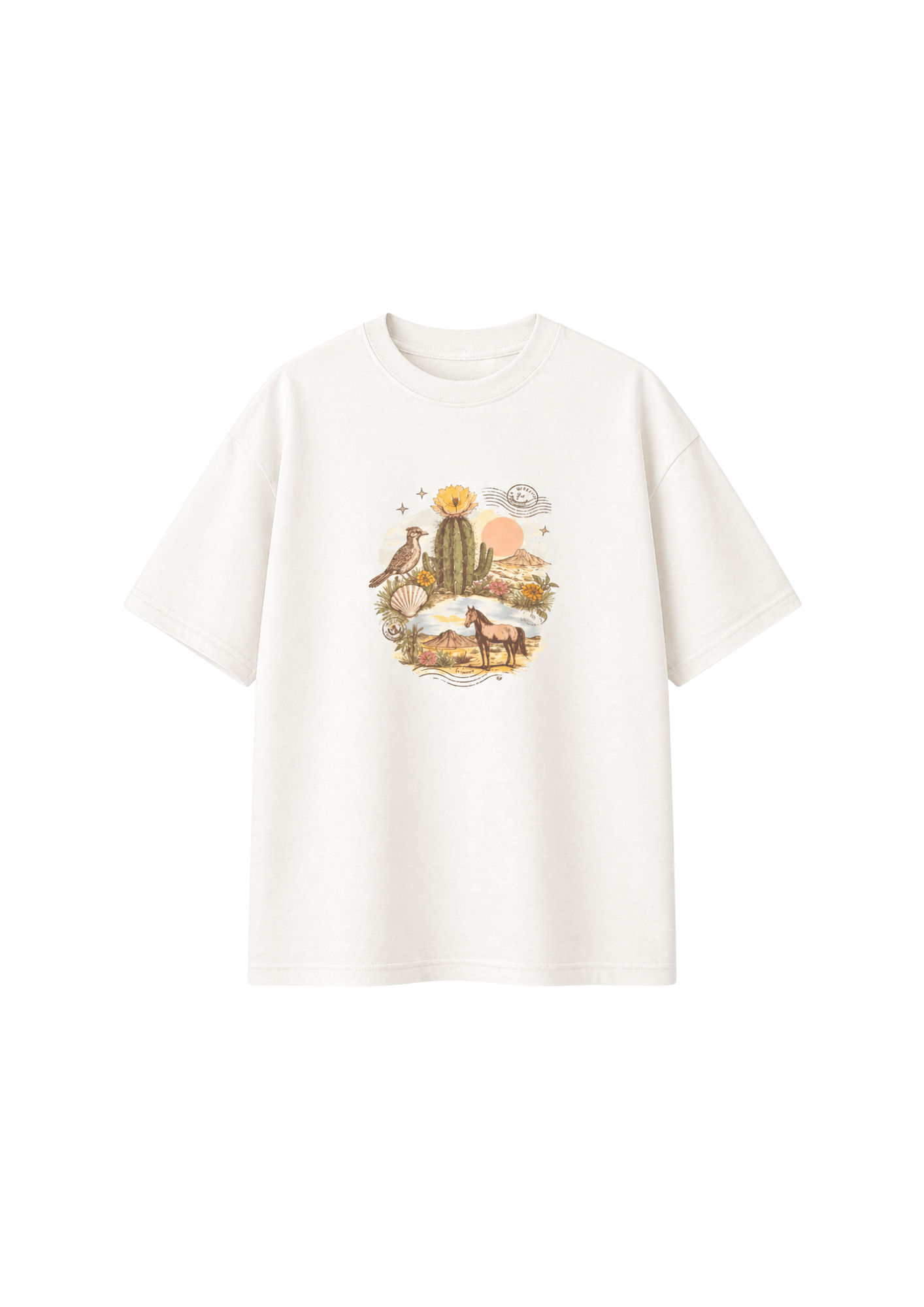 Desert Postcard Retro Graphic Tee