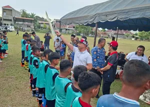 Pemkab Aceh Jaya Komitmen Dorong Pembinaan Atlet Usia Dini Lewat SSB PGFA Gajah Puteh
