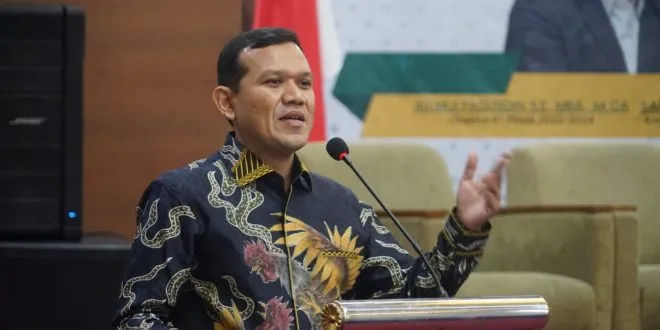 Wakil Gubernur Aceh Fadhlullah (Dek Fadh) saat memberikan pengarahan terkait konsolidasi birokrasi dan keberlanjutan pelayanan publik di Banda Aceh.