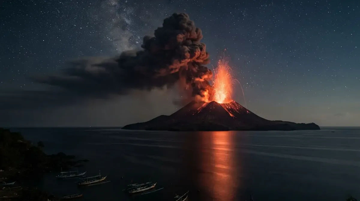 Dapur Magma Anak Krakatau Bergolak, Air Laut Pemicu Erupsi