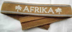 Afrika campaign enlisted mans cuff title