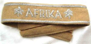 Afrika Korps campaign officers cuff title