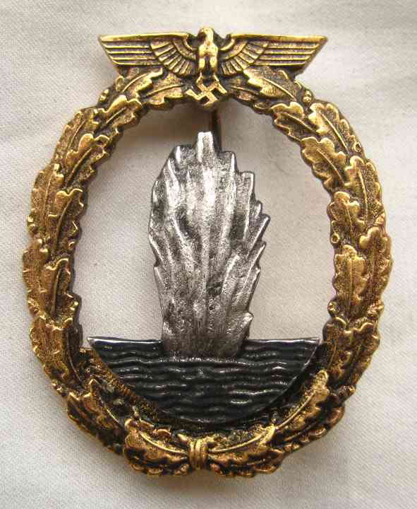 Kriegsmarine Minesweepers badge.