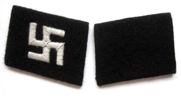 SS Latvian Collar Tabs 19th SS Latvian Division