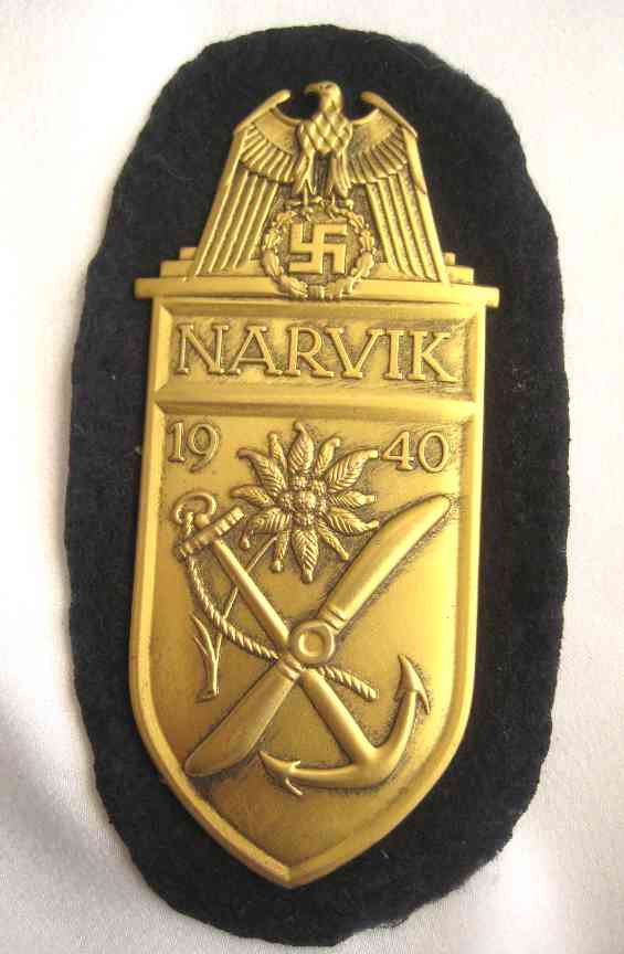 Kriegsmarine WW2 Narvik shield