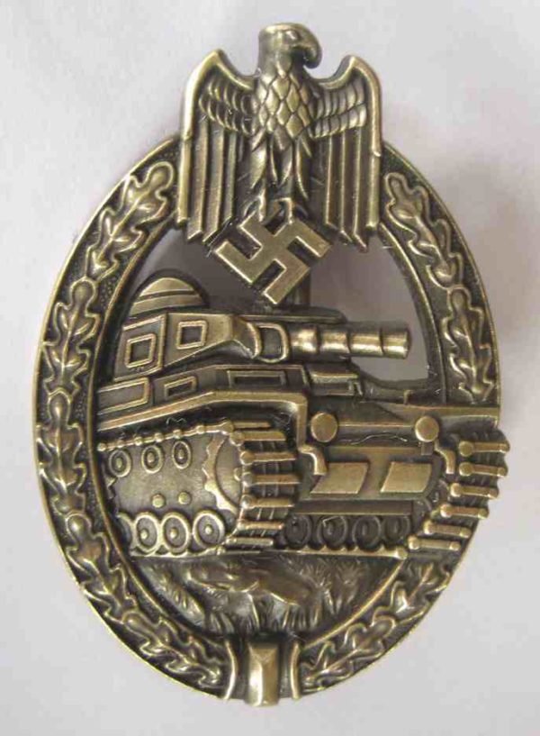 German Panzer Assault badge in bronze