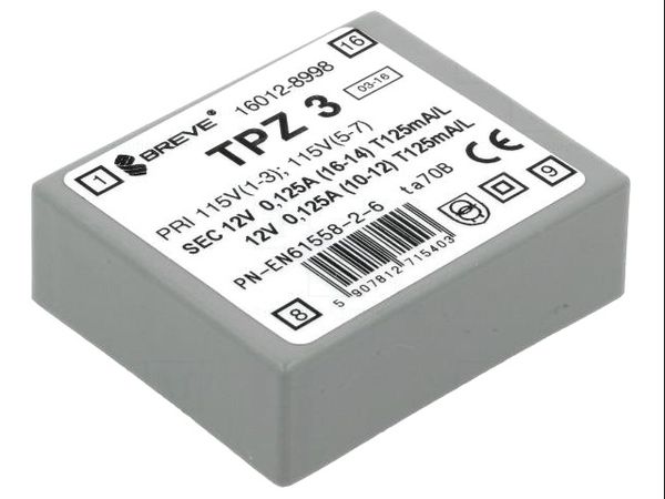 TPZ3/2*115/2*12V electronic component of Breve Tufvassons