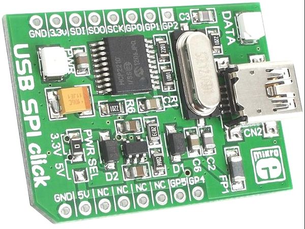 USB SPI CLICK electronic component of MikroElektronika