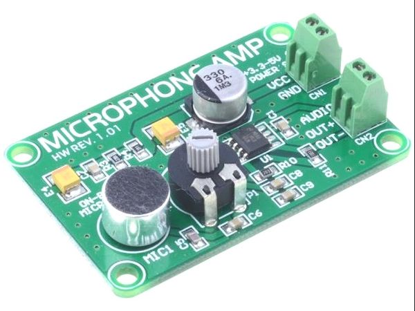 MICROPHONE AMP electronic component of MikroElektronika