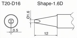 T20-D16 electronic component of Hakko