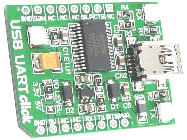 USB UART CLICK electronic component of MikroElektronika