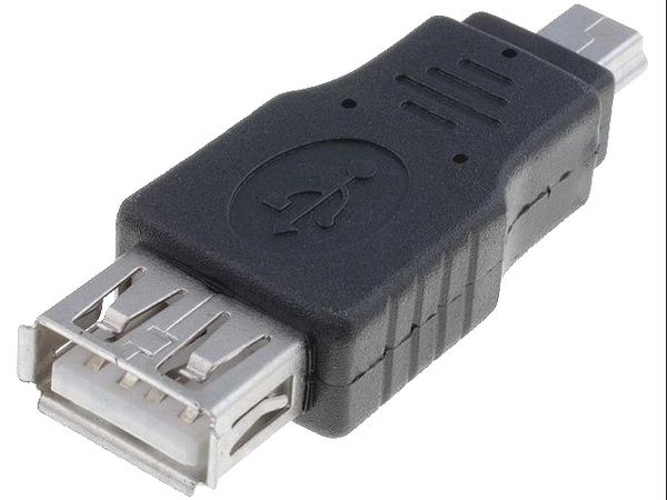 USB MINI-B PLUG TO TYPE-A FEMALE ADAPTER electronic component of MikroElektronika